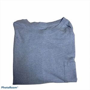 Stafford baby blue one pocket tee size M